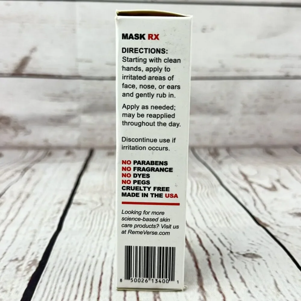RemeVerse Mask RX - Treats & Prevents Maskne, Acne Prone Skin, Aloe Vera Scent